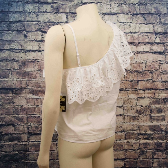 Cliché One-Shoulder Eyelet Top - Picture 3 of 8